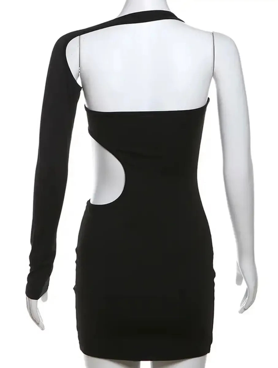 Up All Night Black Mini Dress