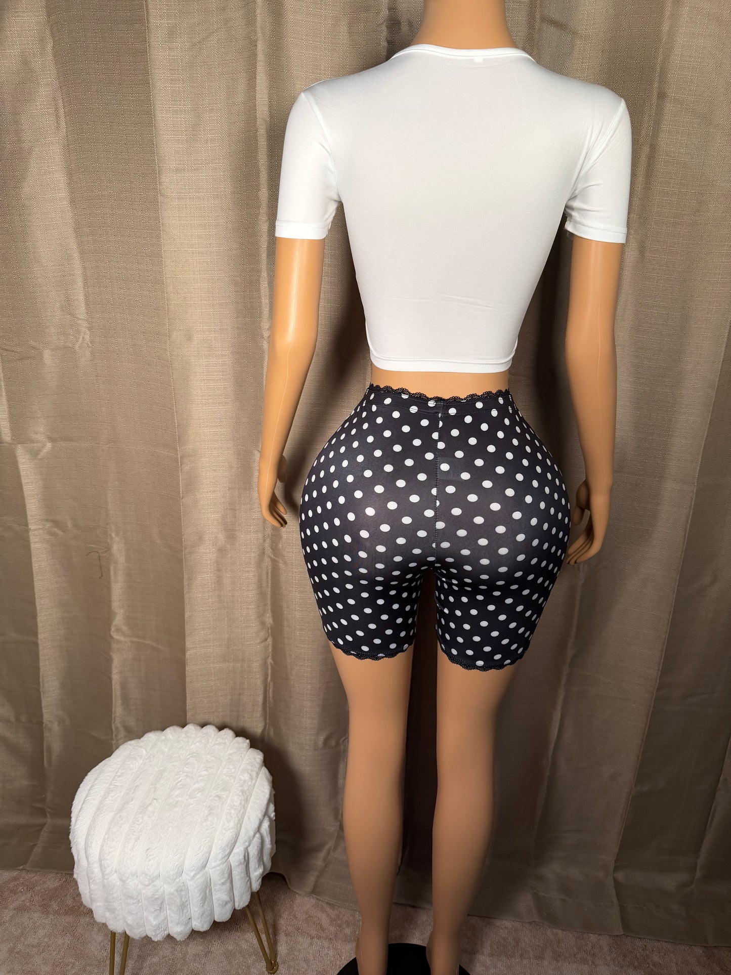 J’adore Polka Dot Biker Shorts Set (S-L)