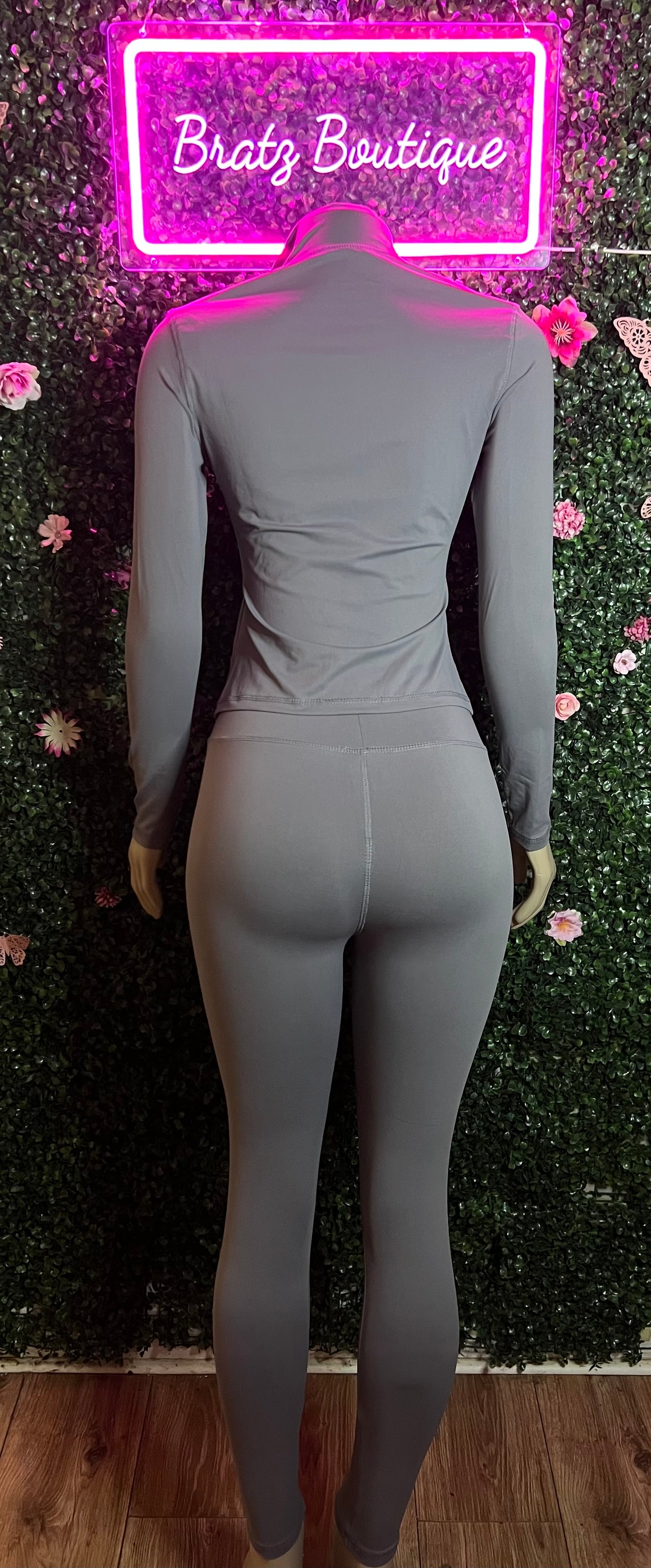 Sara Zip Up 2 Piece Leggings Set (XS-L)