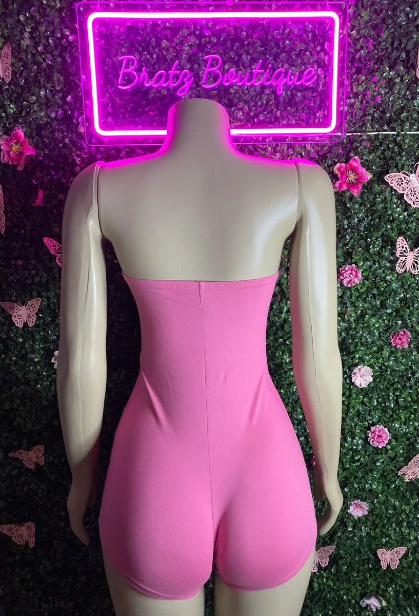 Sunny Days Strapless Shorts Romper