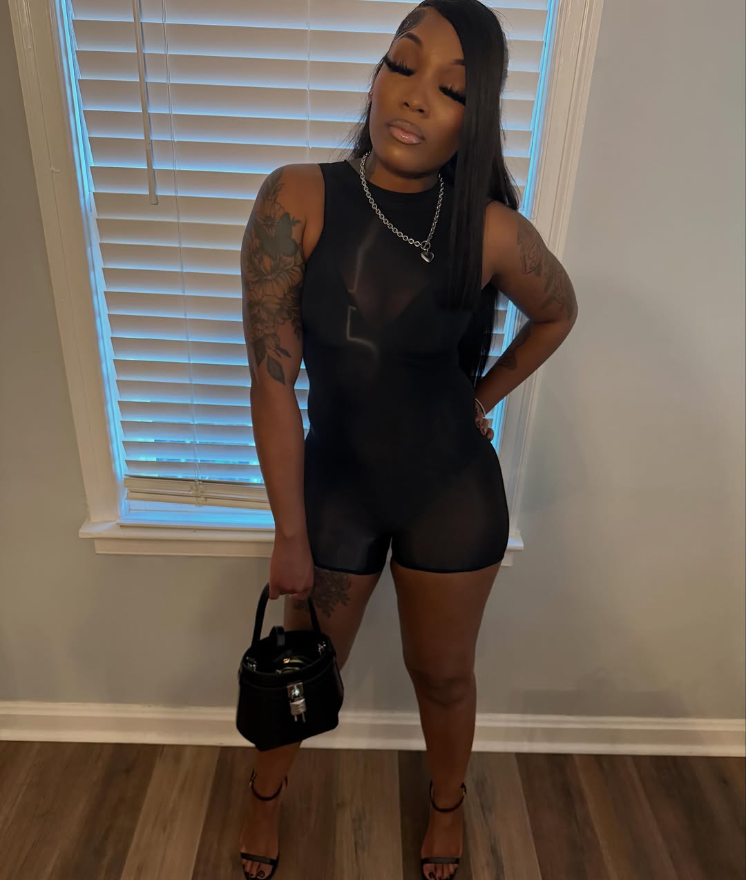 Muse Mesh Sleeveless Romper