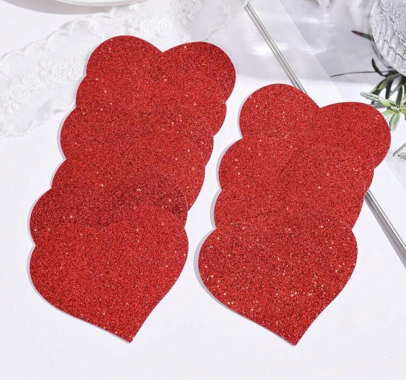 Glitter Heart Pasties
