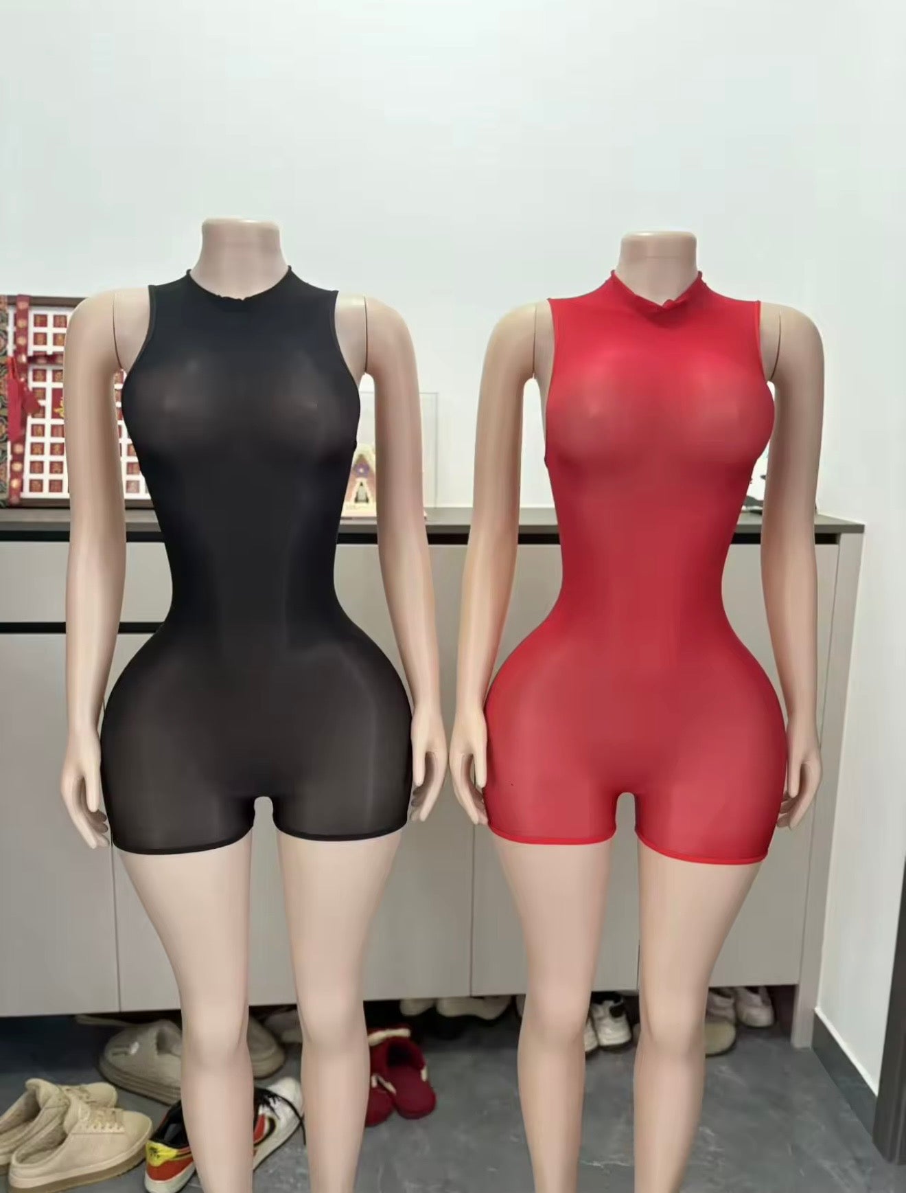 Muse Mesh Sleeveless Romper