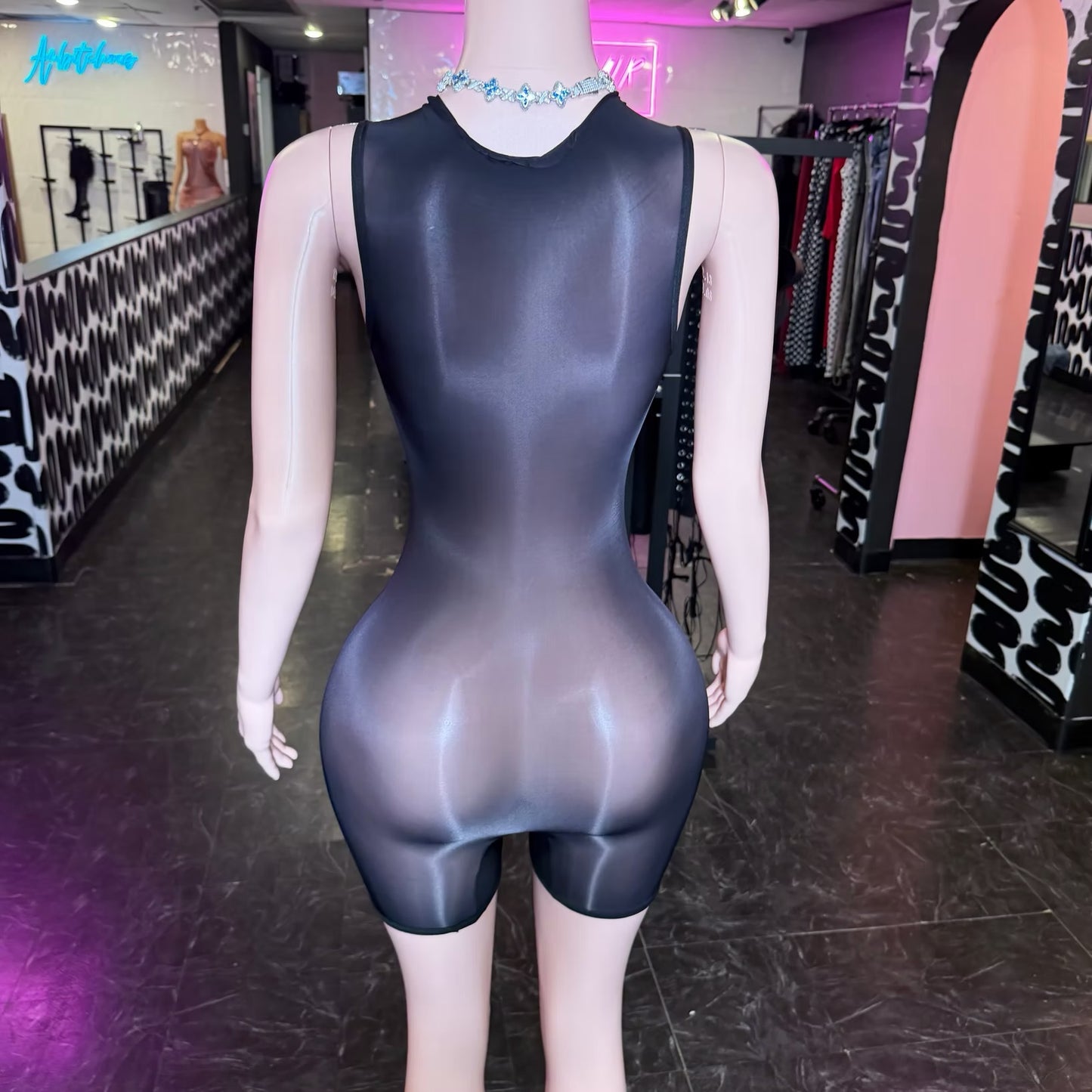 Muse Mesh Sleeveless Romper