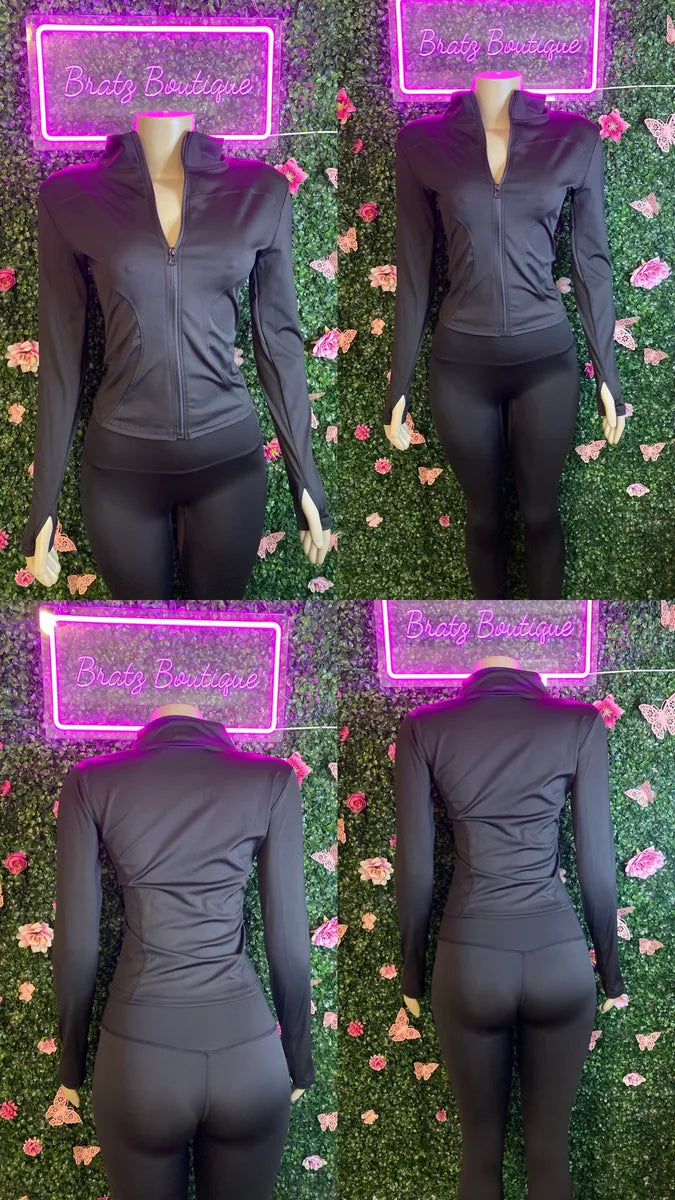 Ava 2 Piece Zip Up Leggings Set (S-XL)