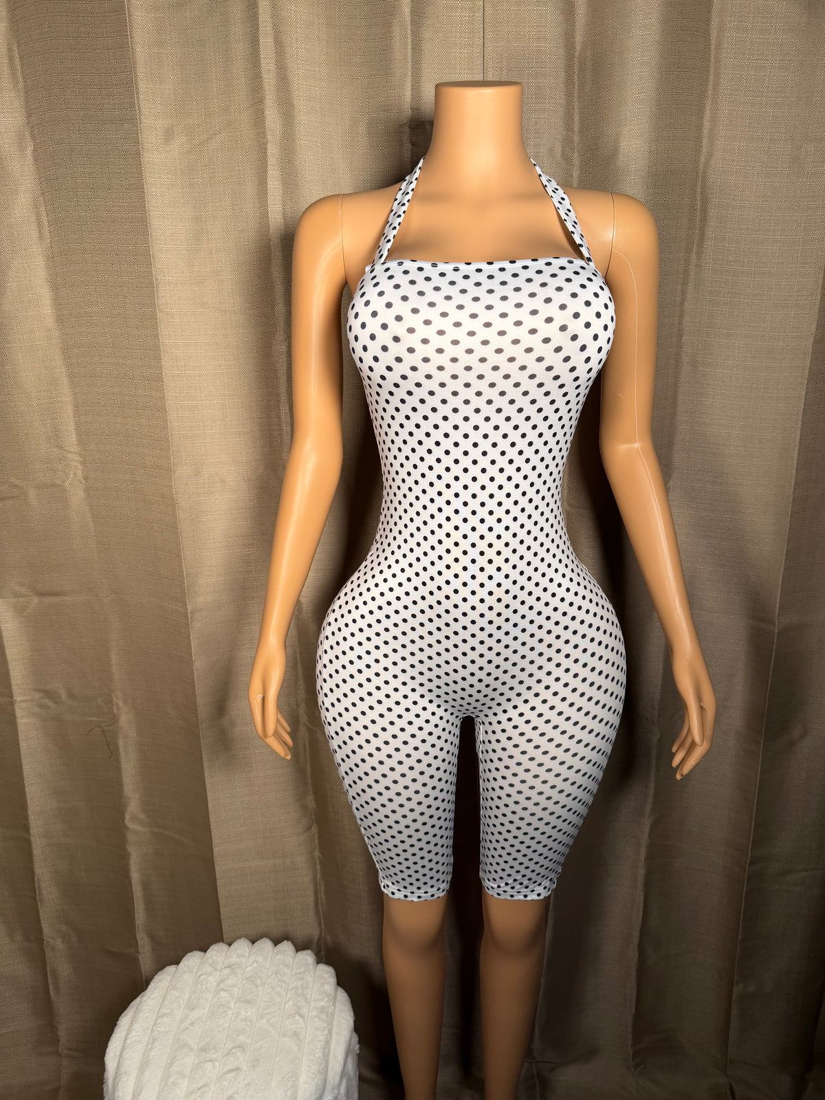 Justine Polka Dot Capri Romper (XS-XL)