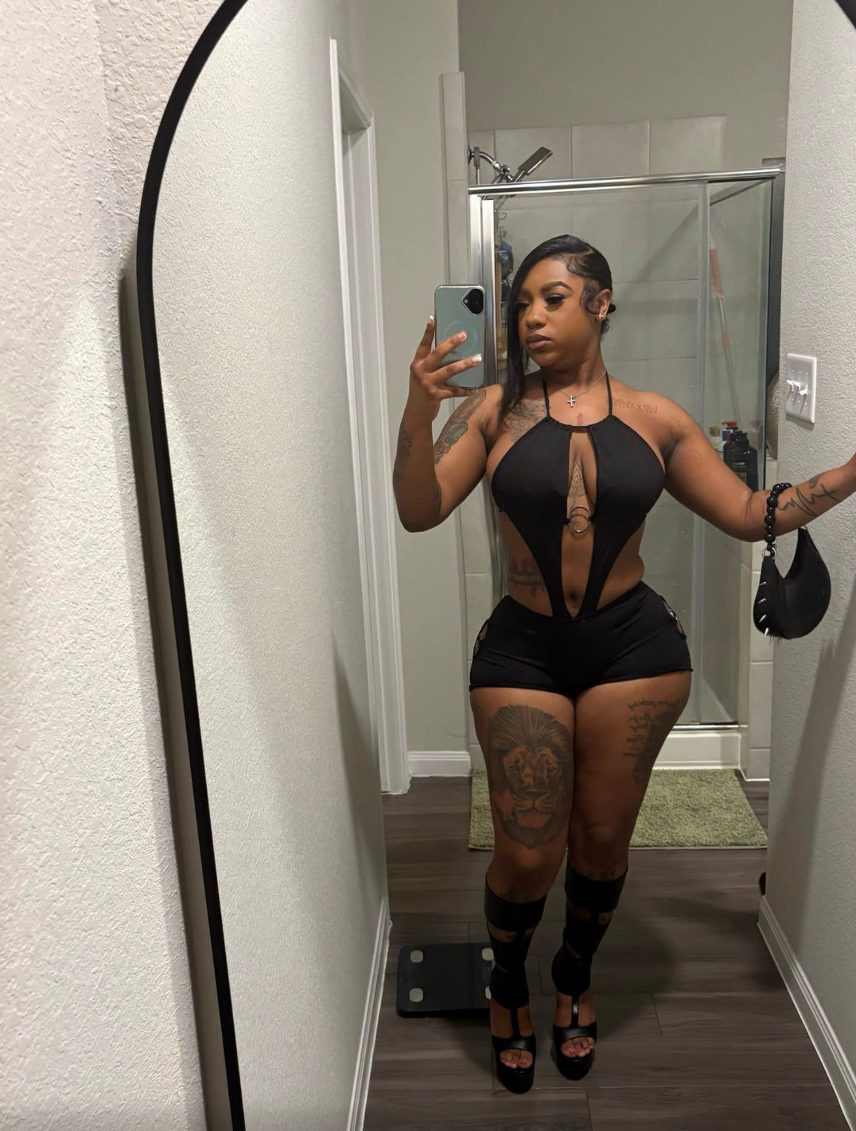 Kelly Cutout Shorts Romper (S-L)