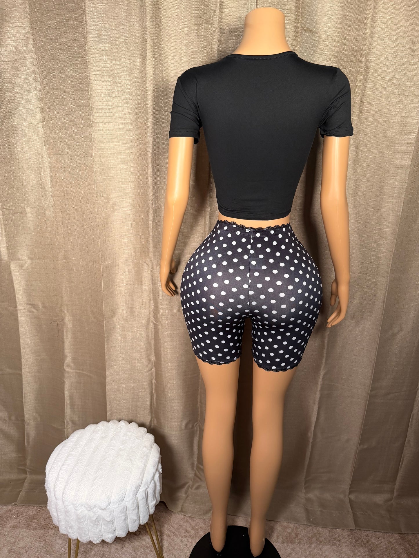 J’adore Polka Dot Biker Shorts Set (S-L)