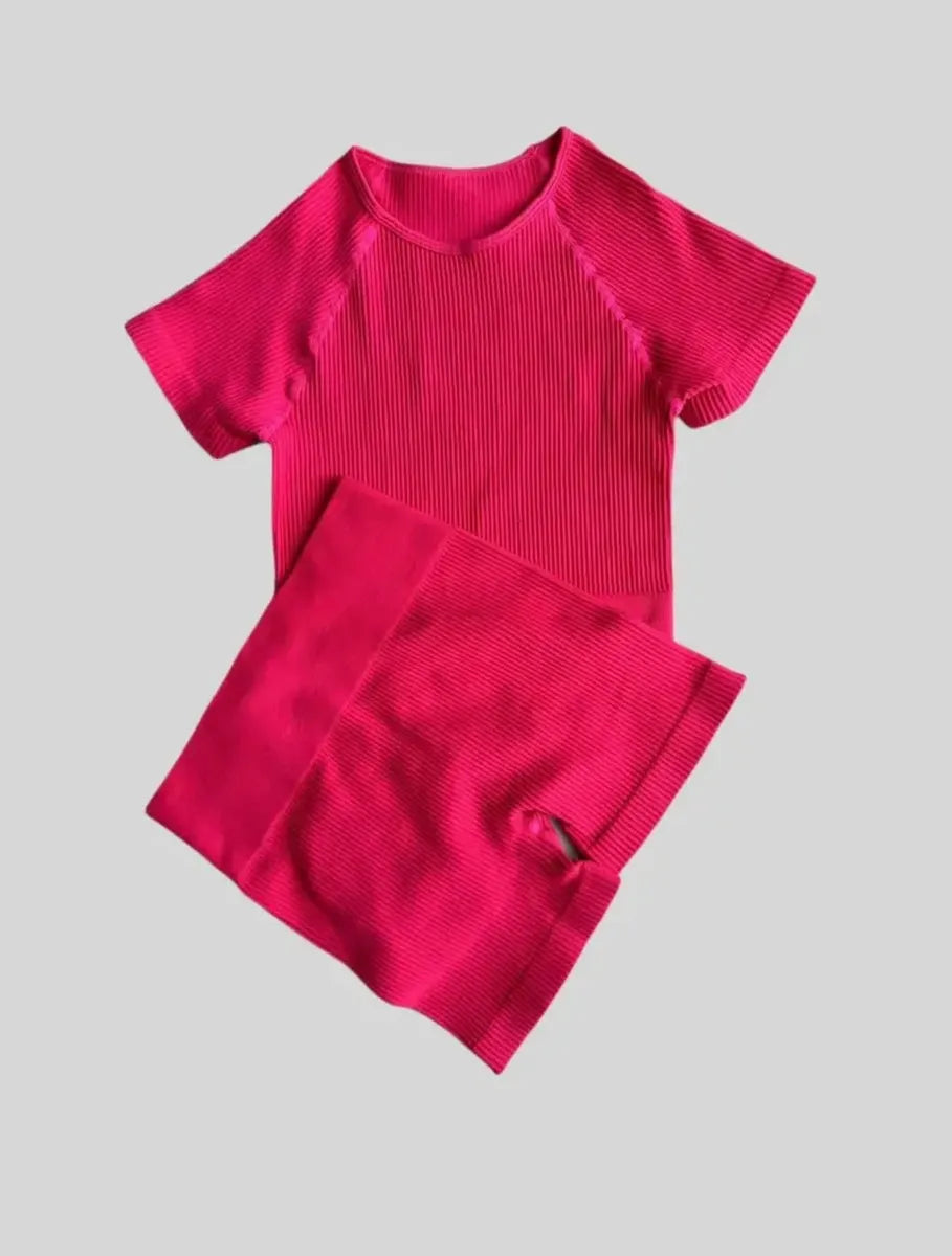 Pink Starburst 2 Piece Shorts Set