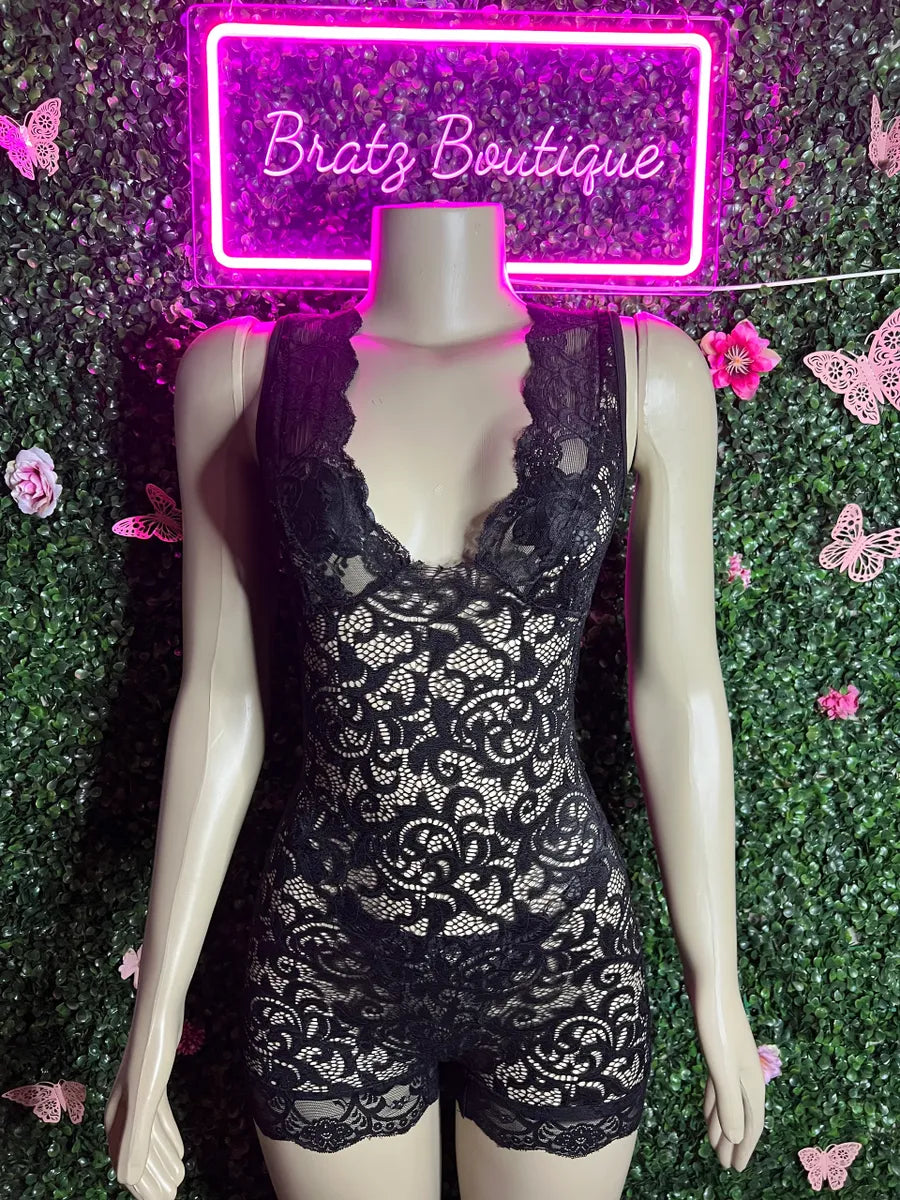 Alicia Lace Romper (XS-L)