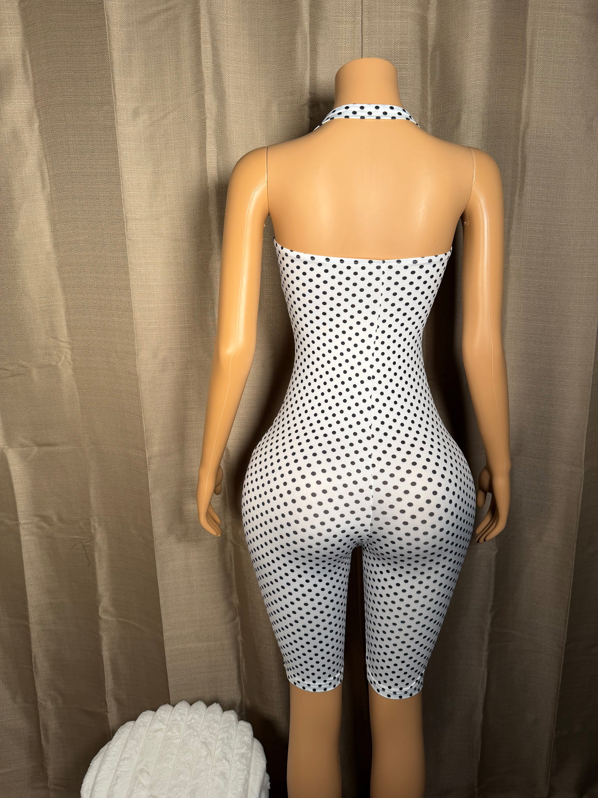 Justine Polka Dot Capri Romper (XS-XL)