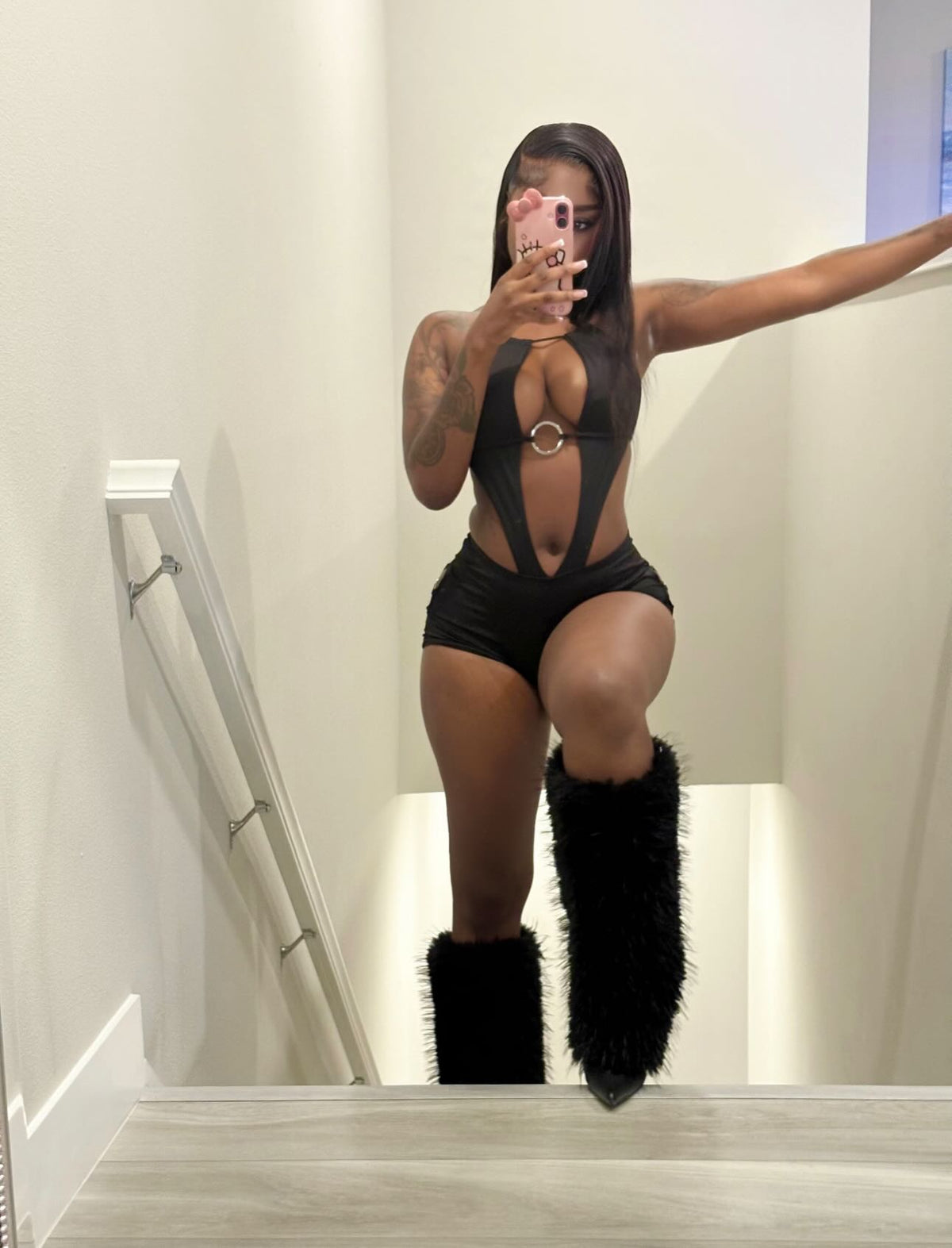 Kelly Cutout Shorts Romper (S-L)