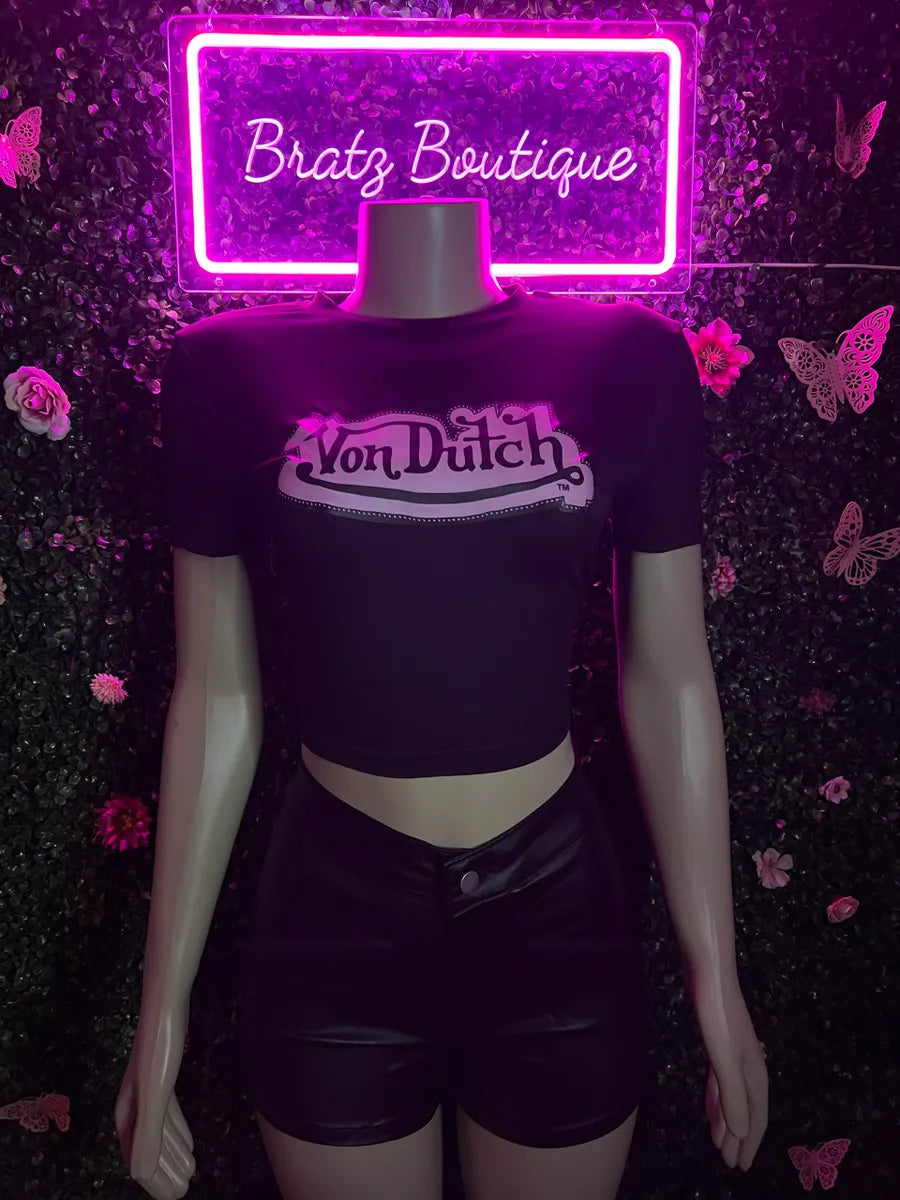 Von Dutch Leather Shorts Set (XS-XL)