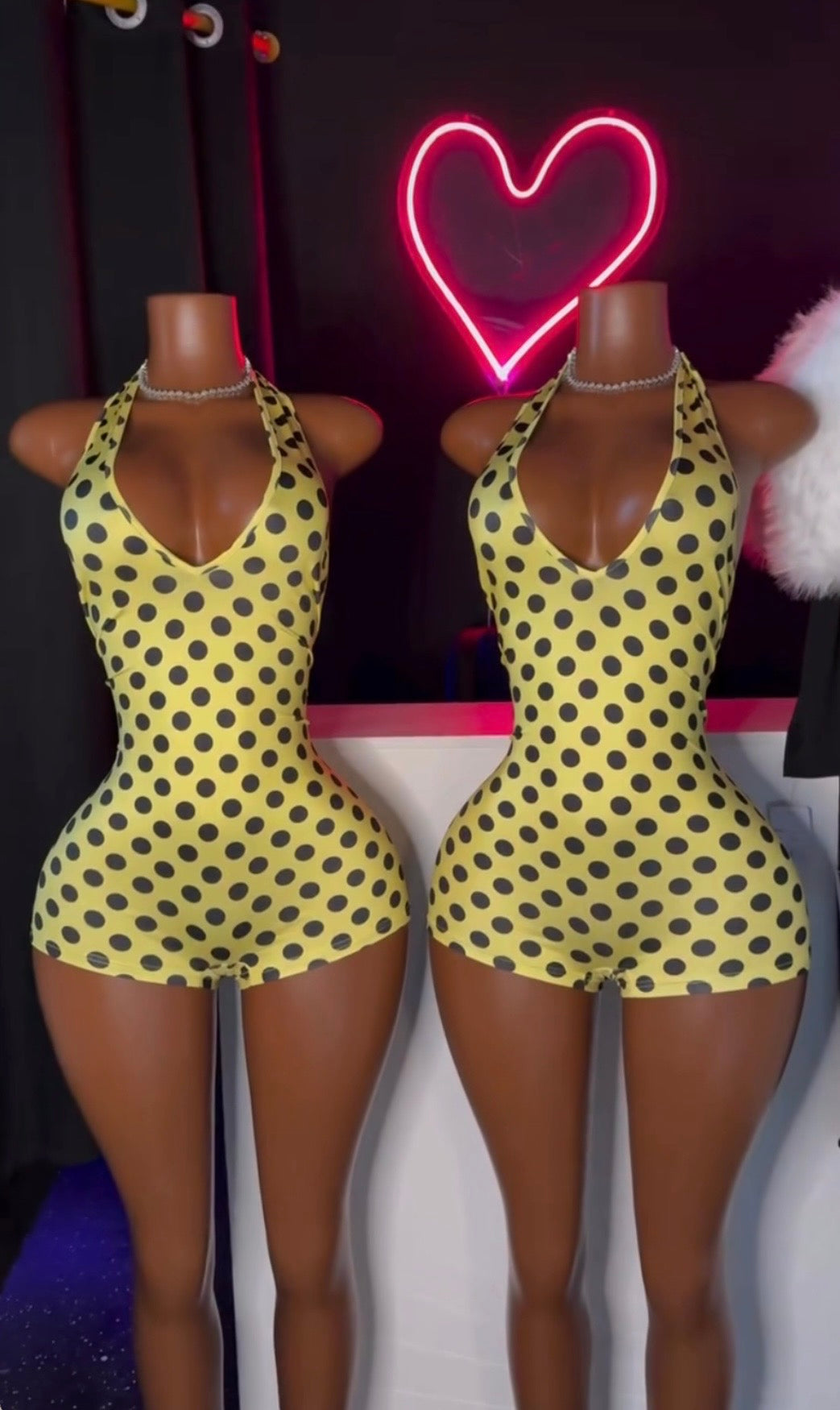 Tisha Polka Dot Romper