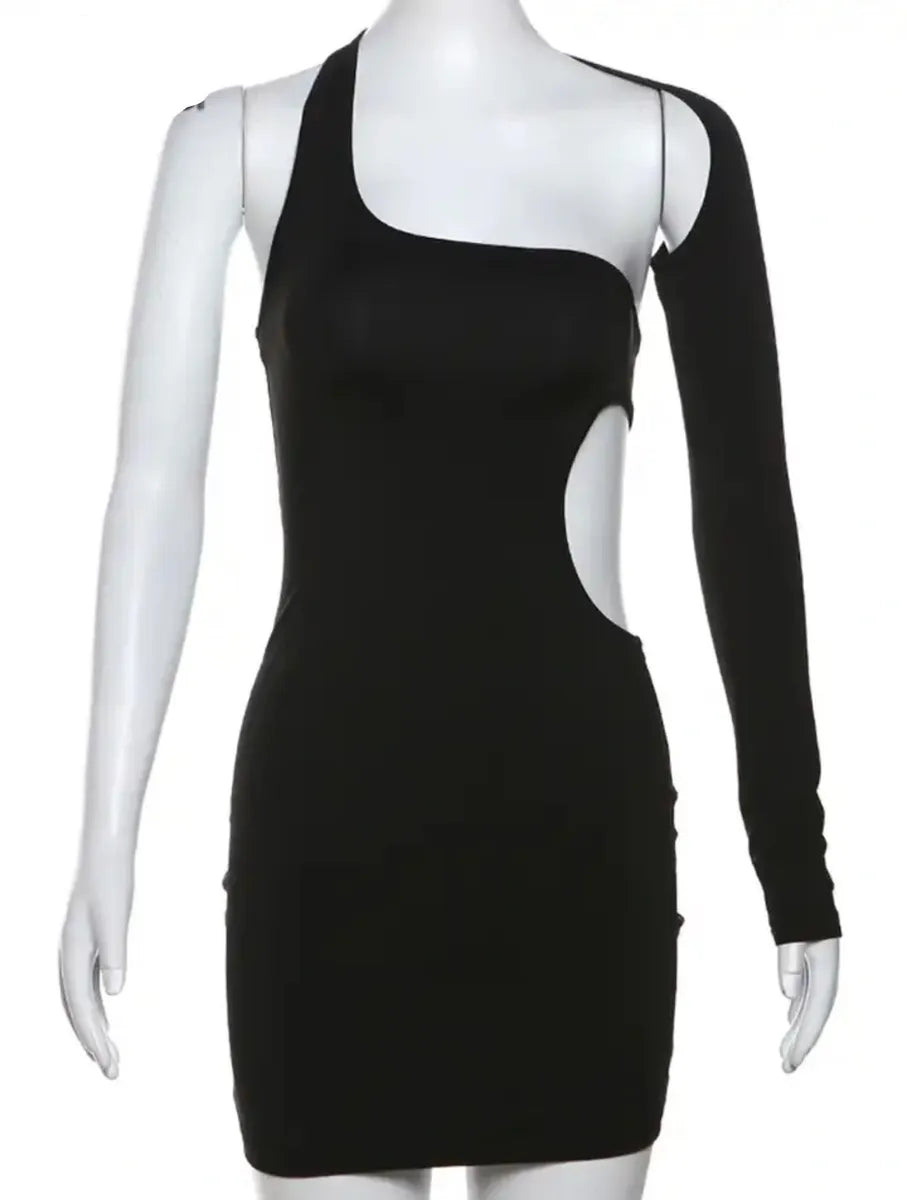 Up All Night Black Mini Dress