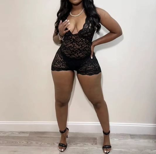 Alicia Lace Romper (XS-L)