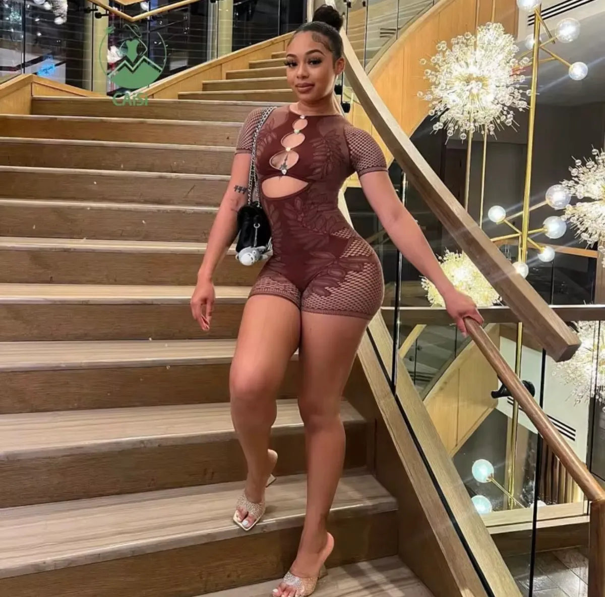 Tiana Lace Shorts Romper (S/M & L/XL)