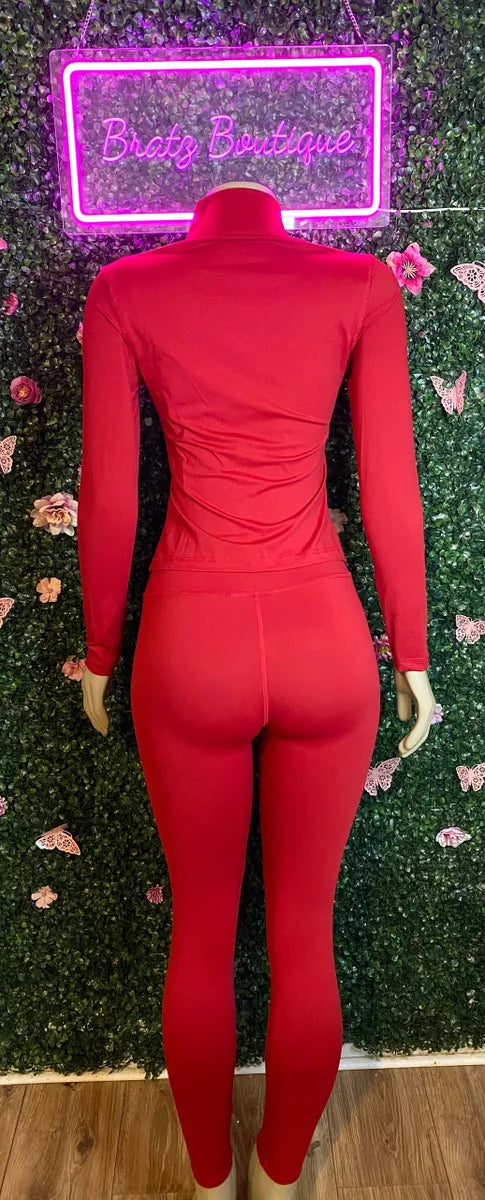 Sara Zip Up 2 Piece Leggings Set (XS-L)